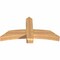 Ekena Millwork Bellingham Timber Gable Bracket, Western Red Cedar, 48"W x 24"H x 5 1/2"D x 5 1/2"F, 12/12 Pitch GBW048X24X0606BEL00SWR - alternate 5